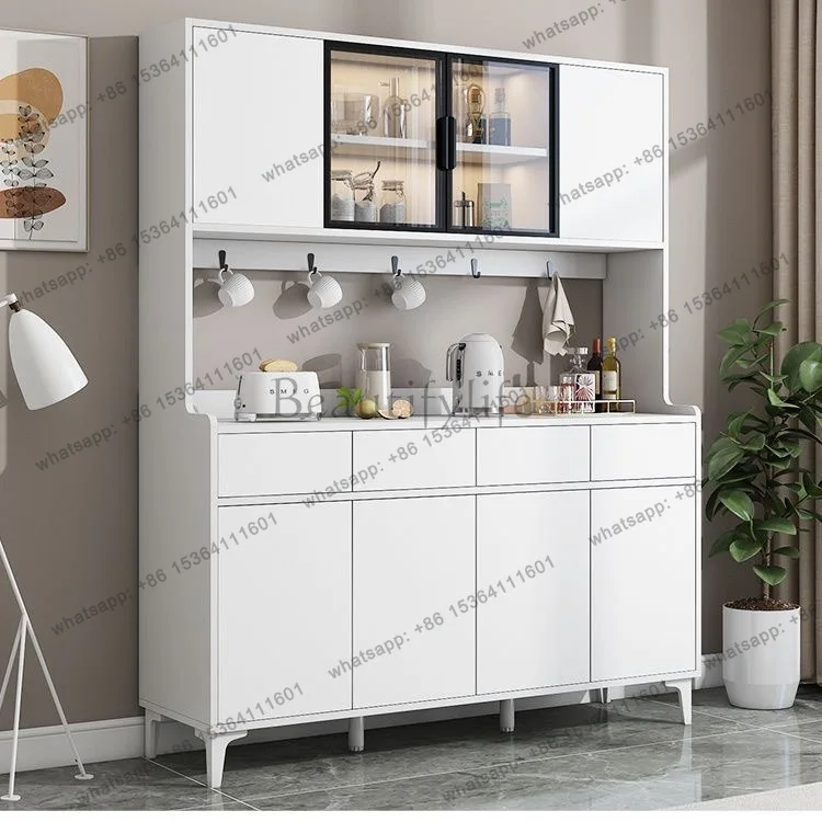 LDEntryway Storage Cabinet Sideboards Multifunctional Microwave Shelf Multi Layer Tall Living Room Cabient Buffet Mueble