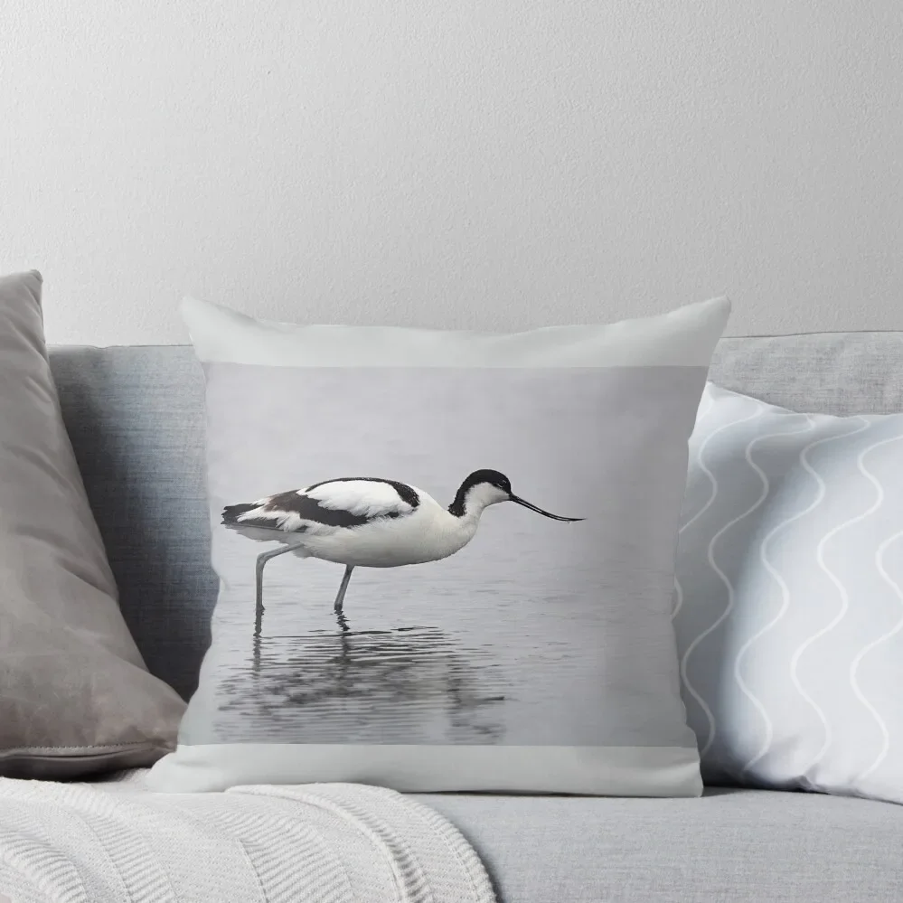 Avocet on The Norfolk Broads Throw Pillow Decorative Cushions autumn pillowcase Luxury Pillow Case Pillow Case Christmas