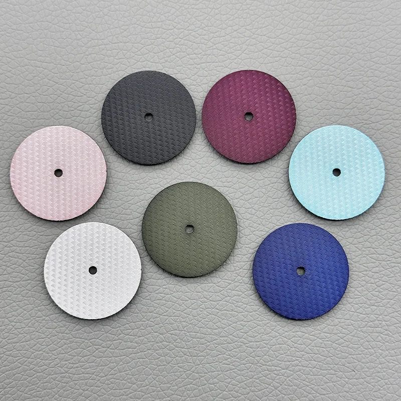 NH35 Dial 28.5mm Fish Scale Pattern Dial Fits NH35 NH36 4R35 2824 8215 2836 Movement 3.0/3.8 O'clock Watch Case Dial Refit Parts