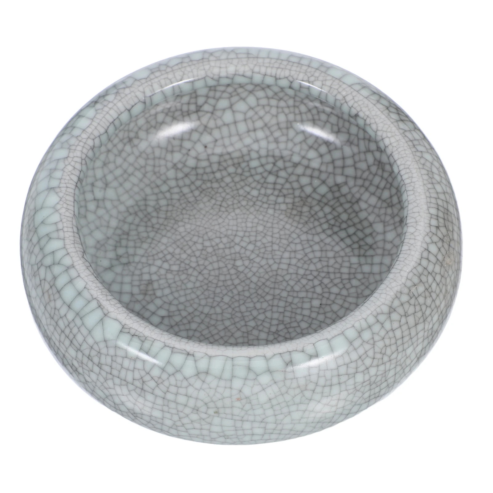 

Multifunctional Ceramic Ink Dish Sturdy Polished Finish Ideal for Calligraphy Lovers Students Home Decoration Bowl