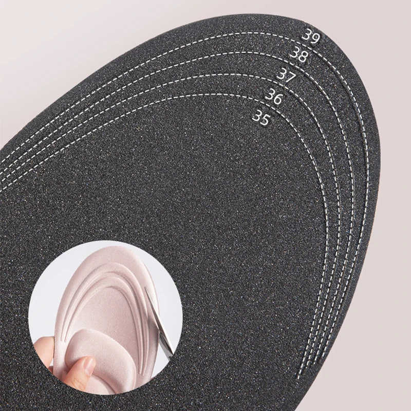 Пена с эффектом памяти для обуви, антибактериальная дезодорация, впитывающая пот вставка, спортивная обувь, подушечки для бега, можно обрезать