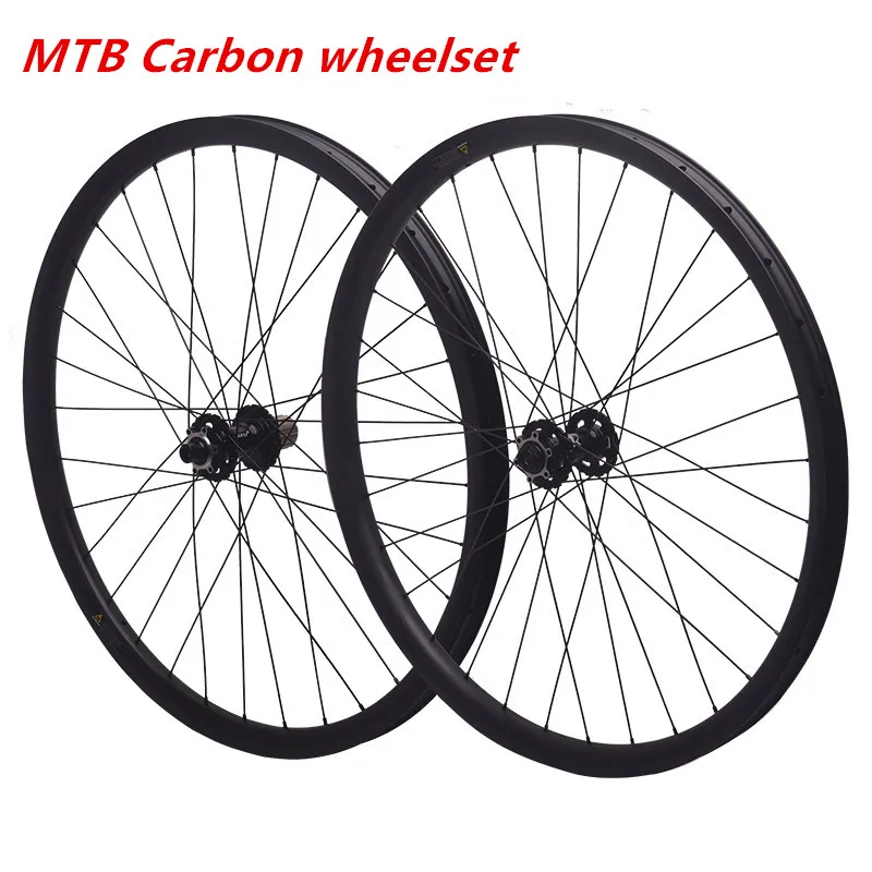 

RUJIXU 29er 27.5er MTB Carbon Wheels Ultralight 35mm Width 28.5 Depth Mountain Bicycle Rims Carbon Wheelset clincher/tubeless