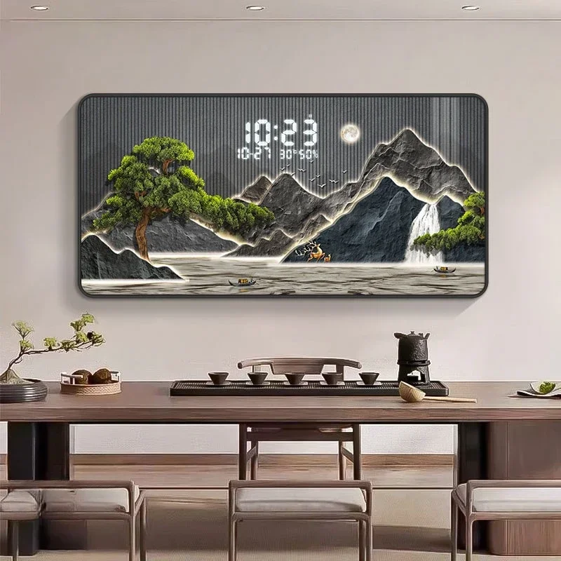 *Luxury Calendar Wall Clock Modern Bedroom Digital Large Living Room Wall Clock Nordic Designer Orologio Da Parete Home Decor