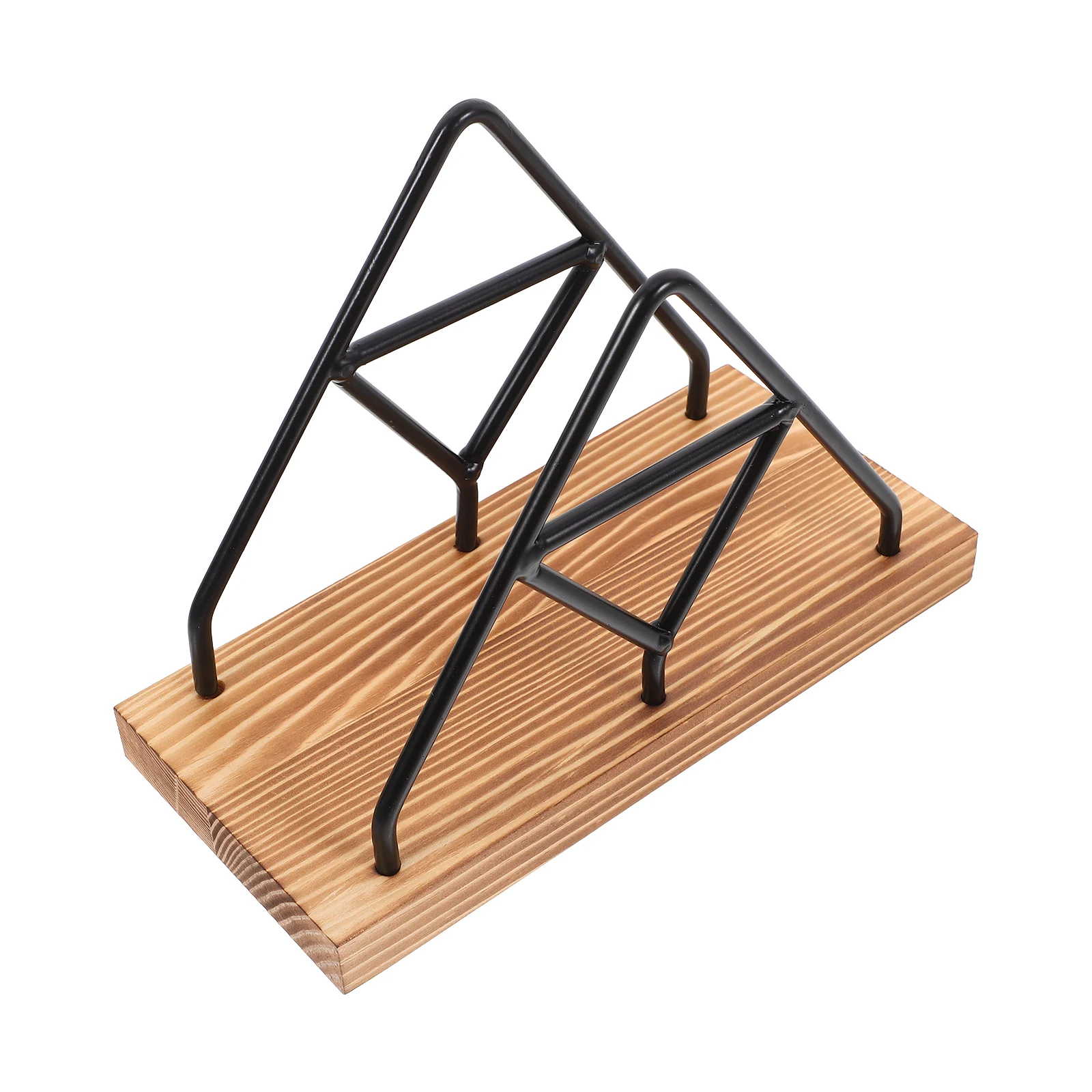 حامل مناديل حديدية مثلثة بتصميم عمودي موزع المناشف الورقية للمطبخ على الطراز القديم ومطعم منزلي عملي #2