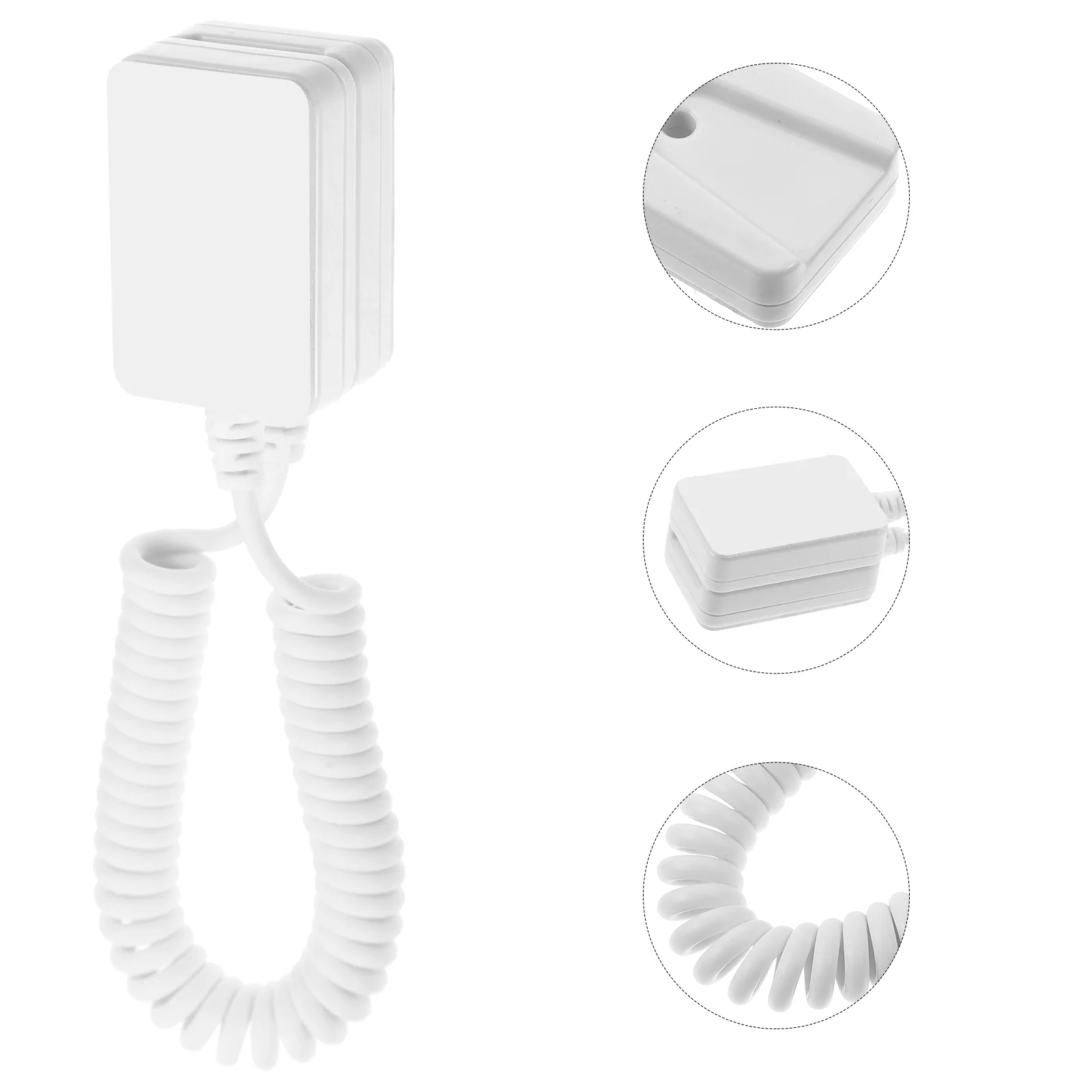 Ganchos de cuerda para pérdida, Cable retráctil con correa adhesiva para Control remoto, 3 uds.