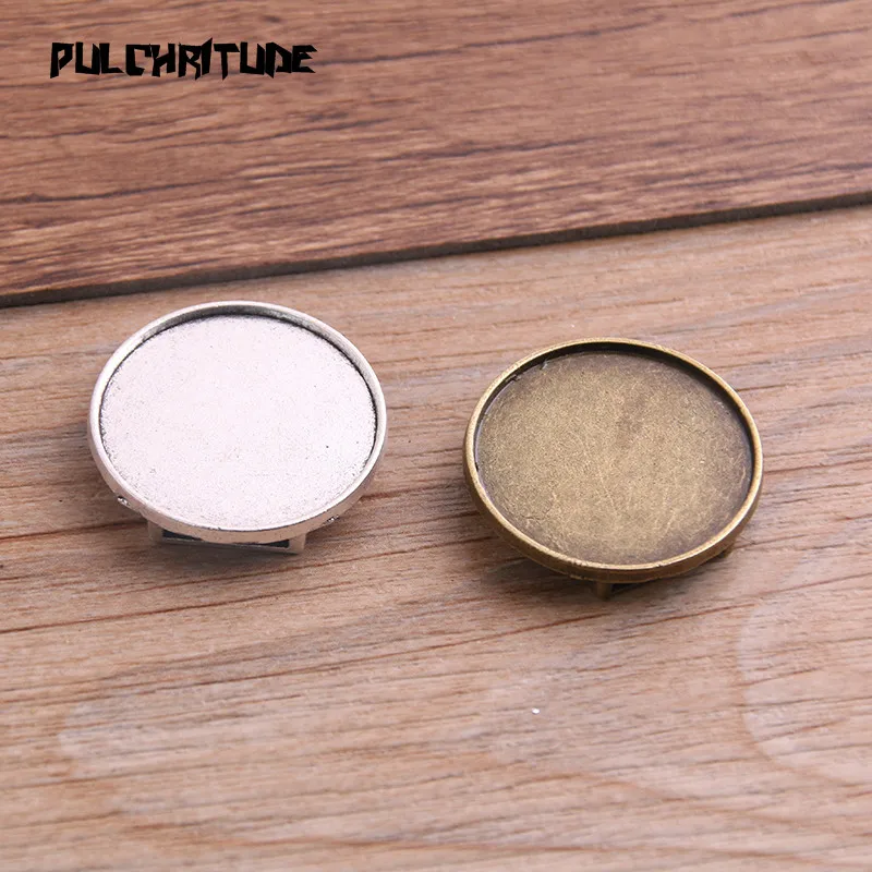 8 sztuk płaskie skórzane suwak koraliki dwa kolor puste 25mm Cabochon ustawianie zestaw do robienia bransoletek akcesoria do rękodzieła
