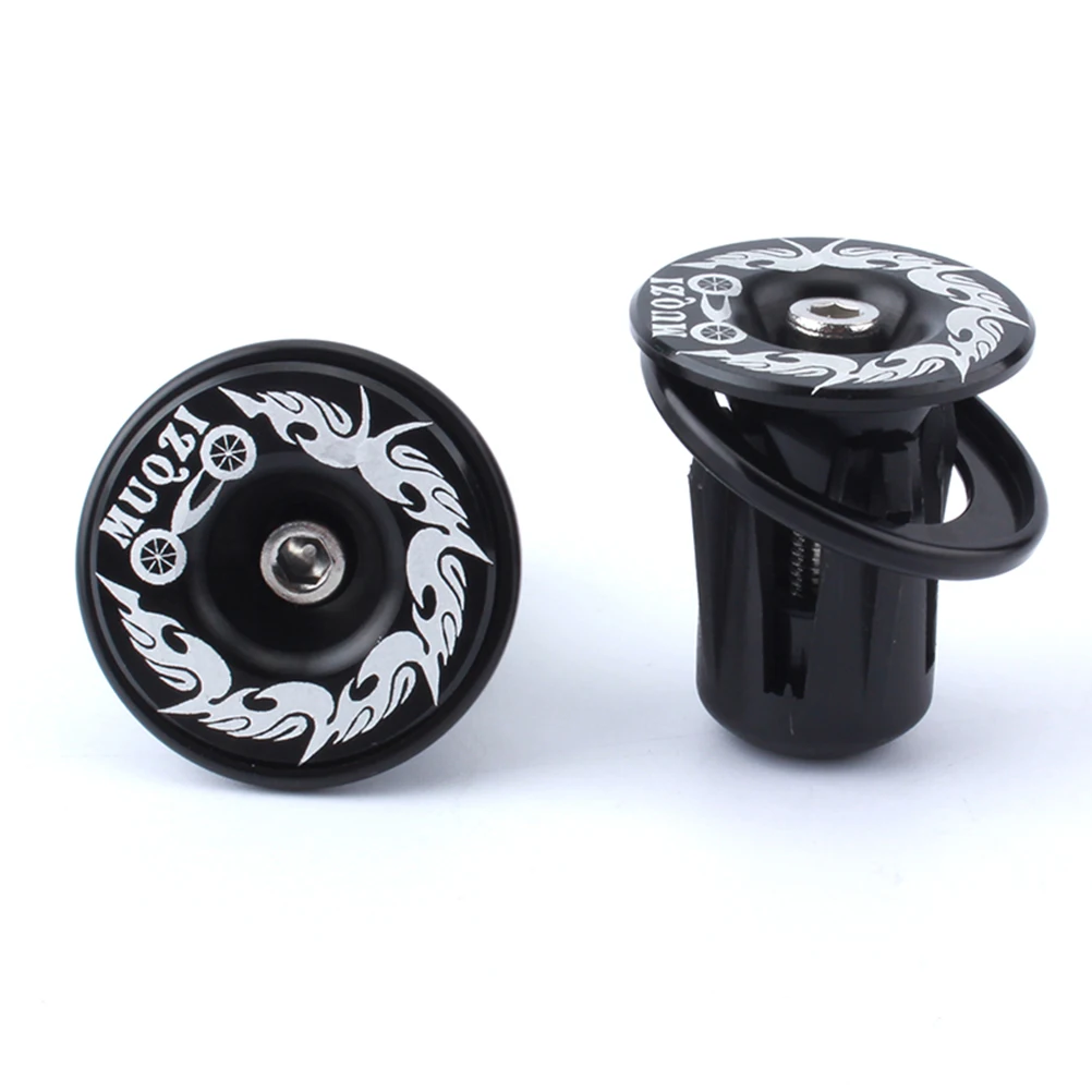 Tampas de extremidade do guiador da bicicleta, extremidades da barra para bicicletas de montanha, dobrável, liga de alumínio, leve e durável