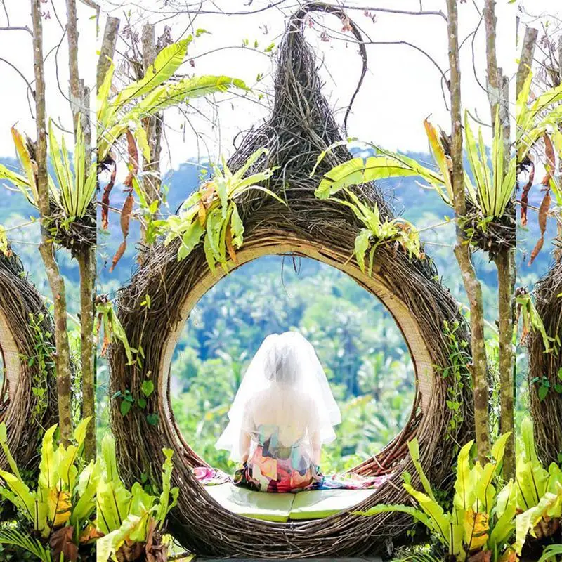 B&B, hammock, swing bed, hanging bed, Bali Internet celebrity bird's nest scenic spot, creative outdoor furniture