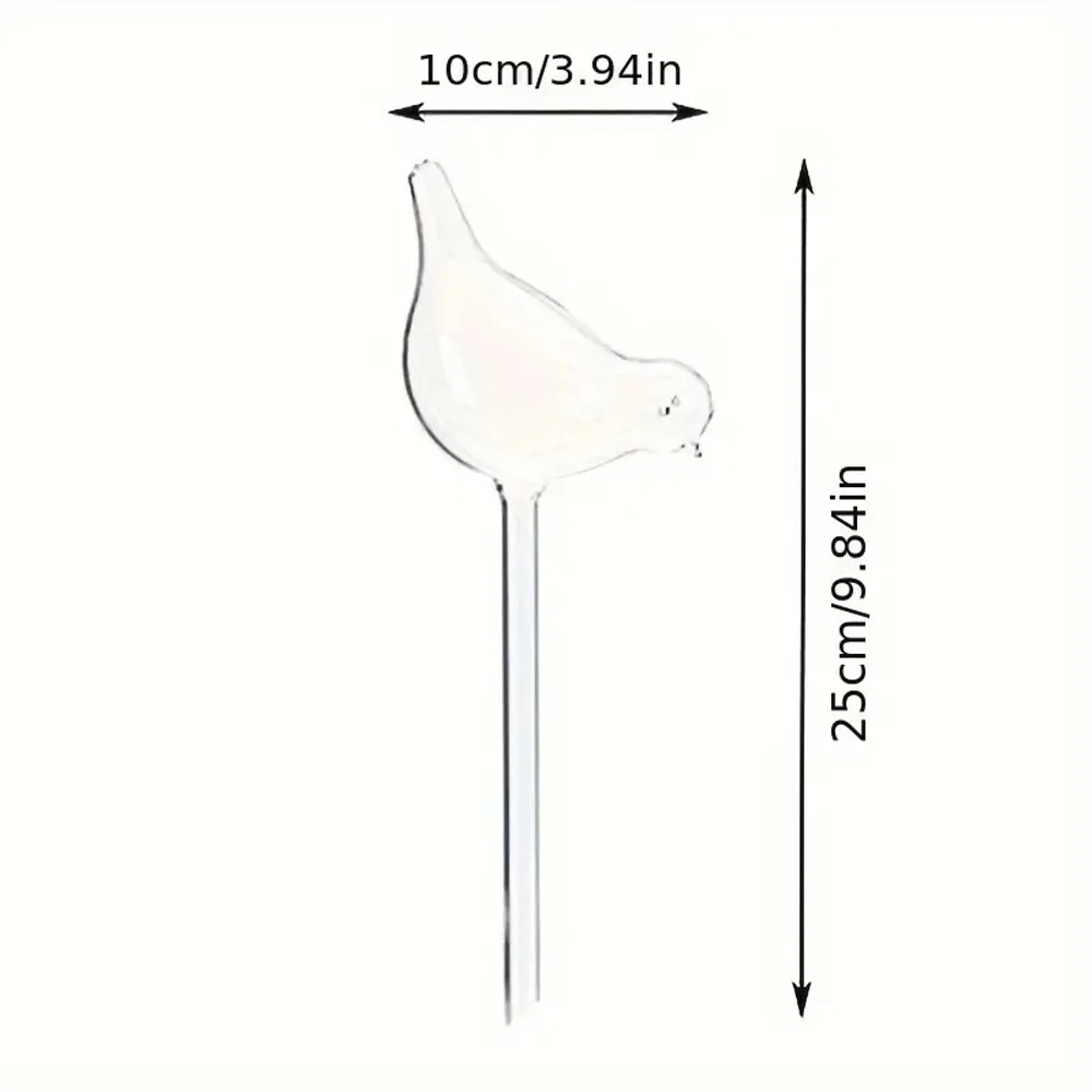Imitation Glass Plastic Bird Plant Waterer Bird Shape Design Hand Blown Plant Watering Bulbs Garden Water Seepage Drip Device