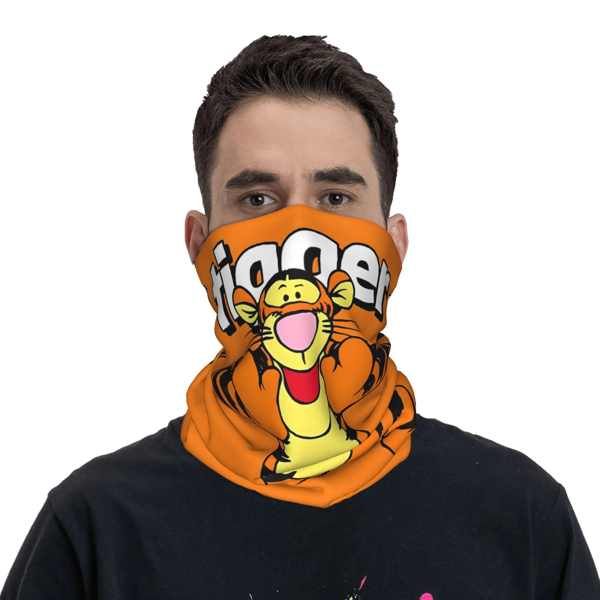 Tiger Winnie The Pooh Friend Balaclava Hunting Fishing  Cycling Mask Dustproof Soft Warm Tactical Mask Summer y2k Funny Scarves