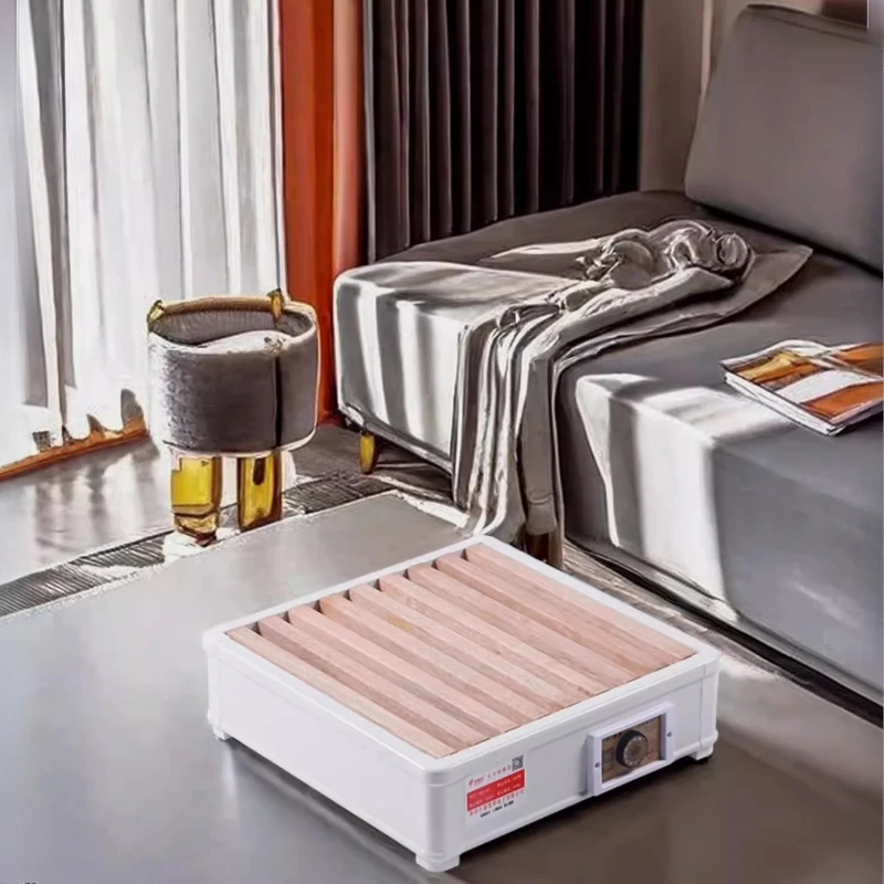 Forno riscaldatore in legno massello scaldapiedi in alluminio aeronautico riscaldamento rapido scaldapiedi a risparmio energetico e risparmio energetico scaldapiedi da scrivania