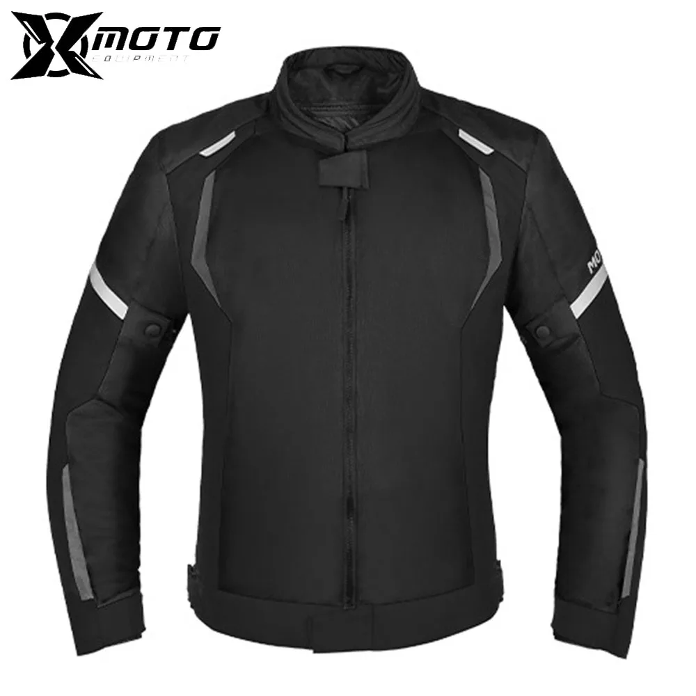 

Waterproof Motorcycle Jacket Men Mesh Breathable Motorbike Jacket Wear Resistant And Anti Fall Motorcycle Riding Clothes