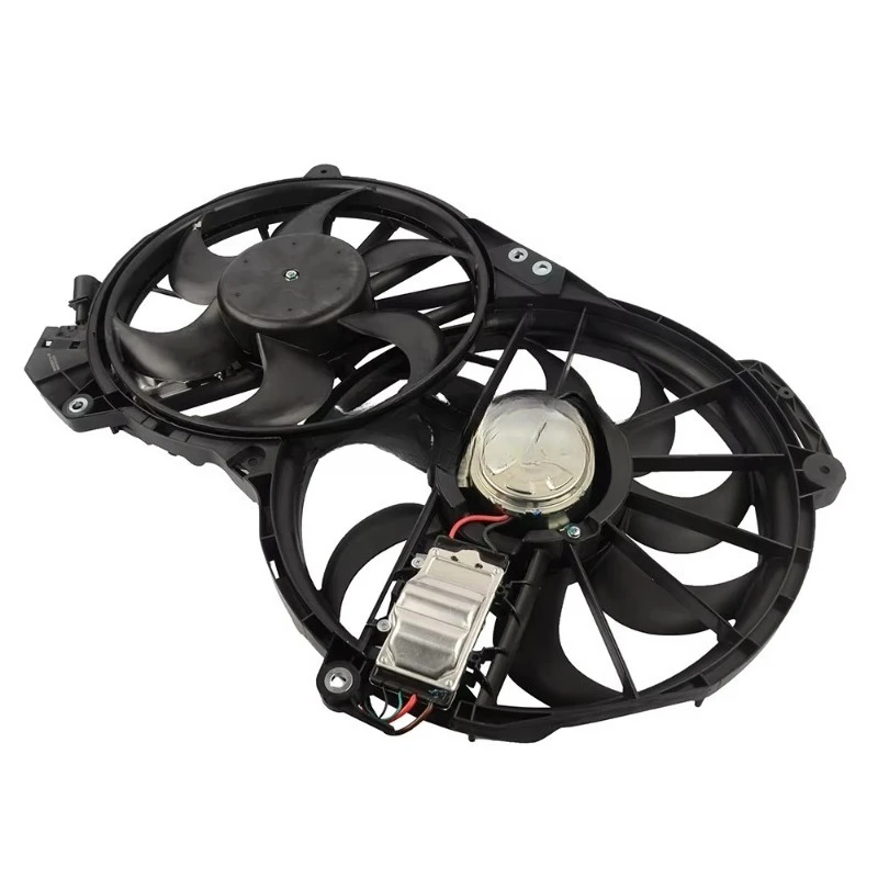 مجموعة مروحة تبريد المبرد اللامعة لـ A6 4F2 4F5 4FH C6 Avant Allroad 2004-2011 2.0 3.0 4F0121207K 4F0959455