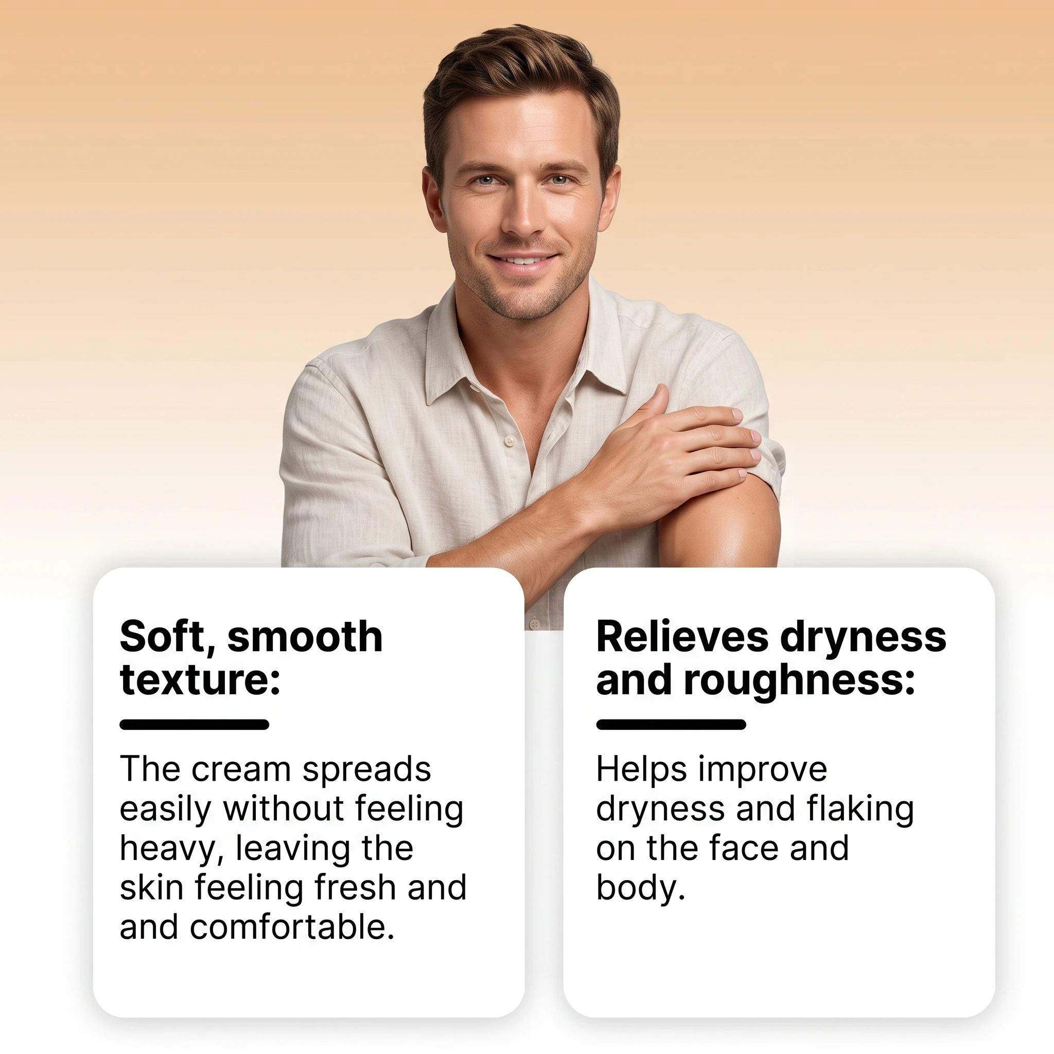 Men’s All-in-One Moisturizing Balm, Lock Skin Moisture, Improve Rough Dry Skin, Daily Skincare Cream