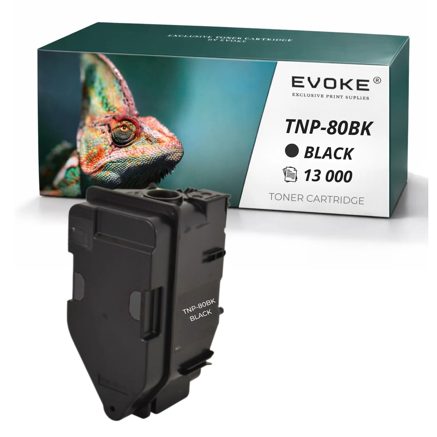 Evoke compatibele toner voor Konica Minolta Tnp80K/Tnp-80Bk Tnp80K/Tnp-80Bk Tnp-80K Tnp80K Tnp-80 Tnp80 Tnp-80Bk Tnp80Bk Zwart 13000 pagina's Bizhub C3320 C3320I