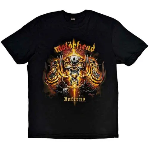 Motörhead Inferno T-Shirt Black New