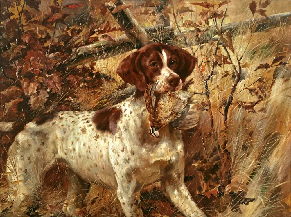 Animal hound, Art Picture Print Silk Poster Living Room Decor ,Home Wall