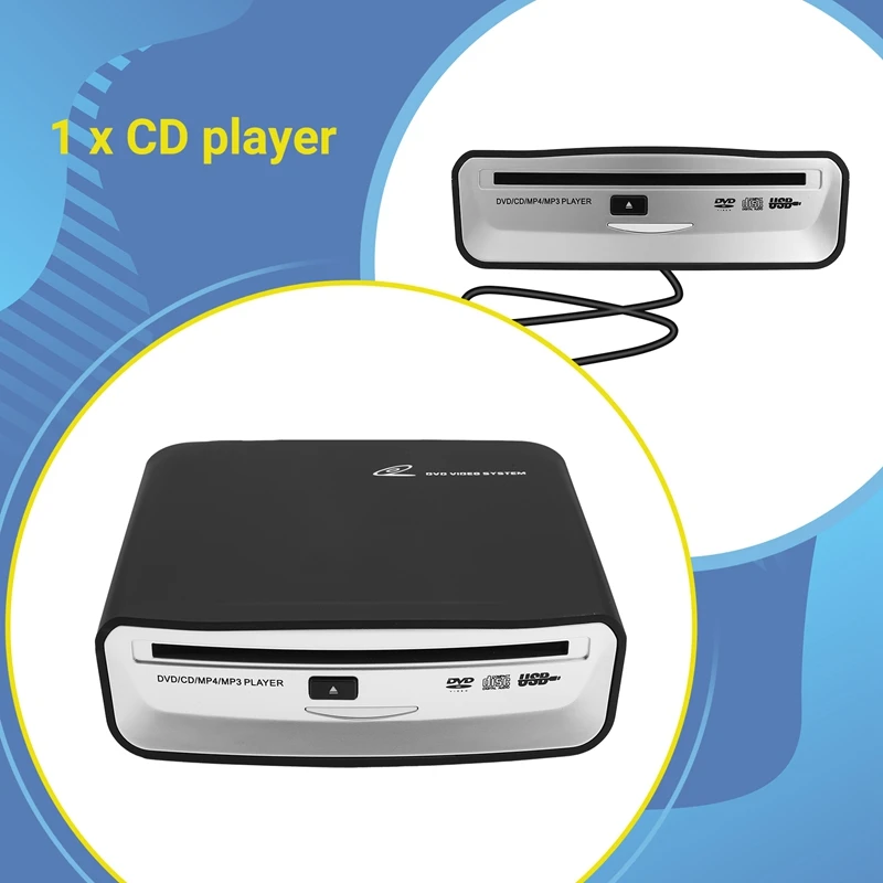 Car External Stereo Radio Dish Box CD/DVD Player USB Interface With AUX Box For Android Player Radio Accessories