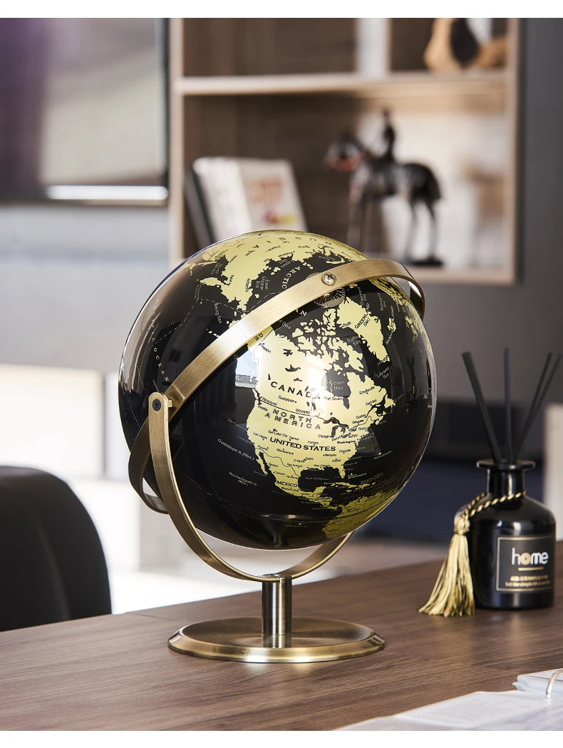 Home Decor Zubehör Retro Weltkugel Moderne Lernweltkarte Globus Kinder Studie Schreibtisch Dekor Globus Geographie Kinder Bildung – Detail 15