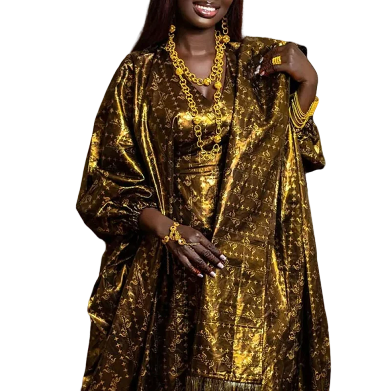 

Party ball gown, traditional African printed robe, elegant traditional ceremony dress