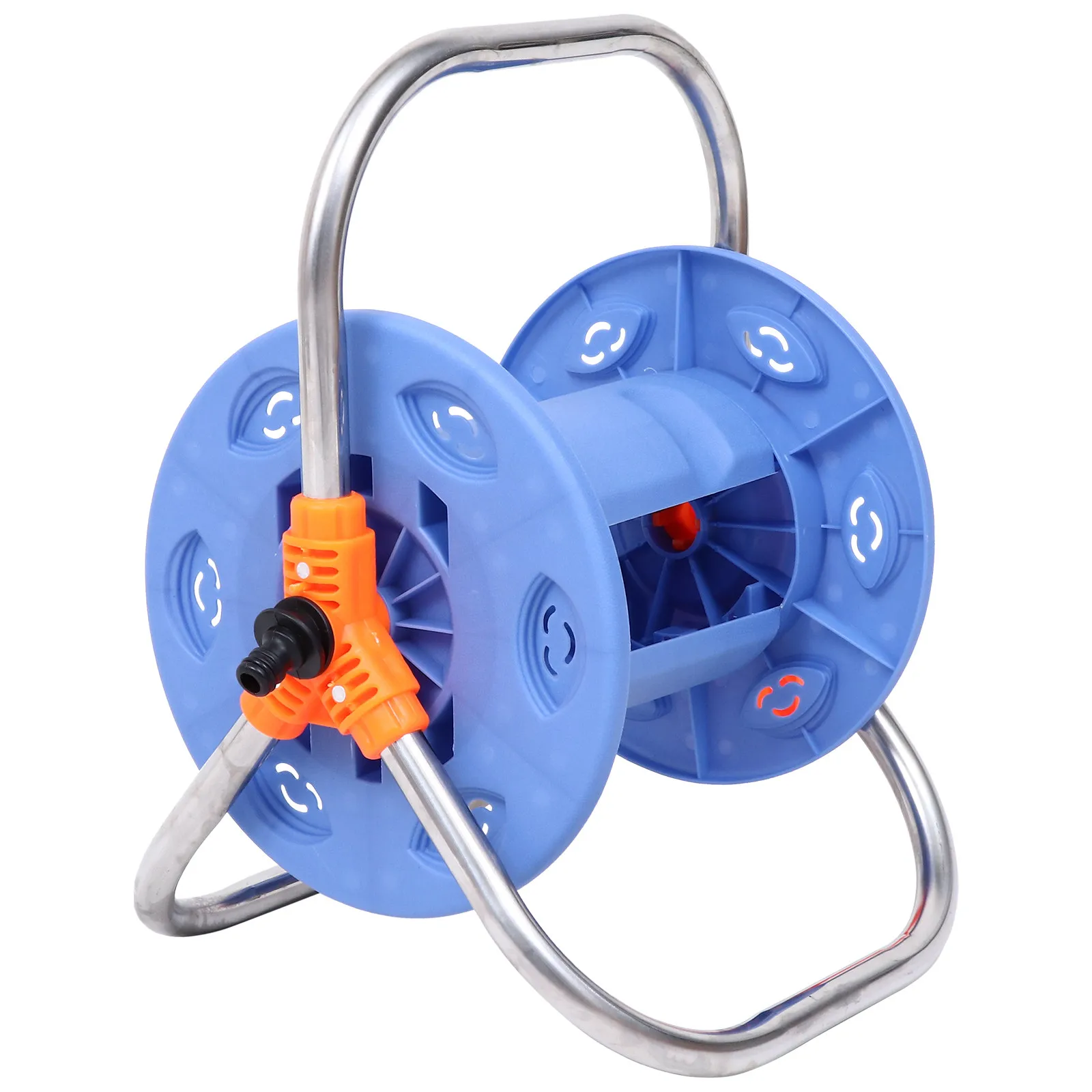 

20 Meter Garden Hose Reel Heavy Duty Alloy Plastic Construction Easy Assembly Rotating Hose Storage Winder for Water Wire Garden