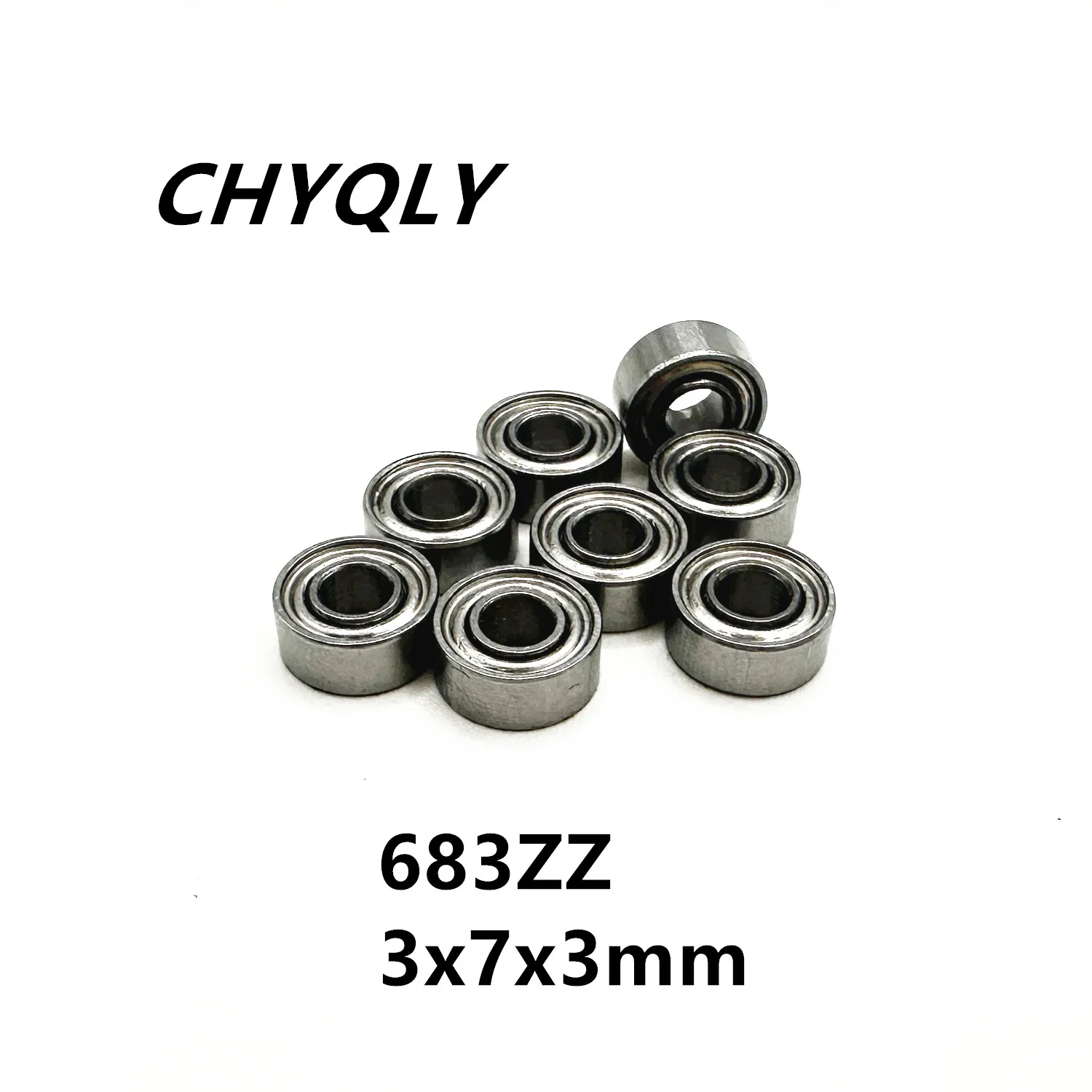 10Pcs 683ZZ L-730ZZ 3x7x3 mm Deep Groove Ball Bearing Miniature Bearing High Quality Advanced High Speed 683Z