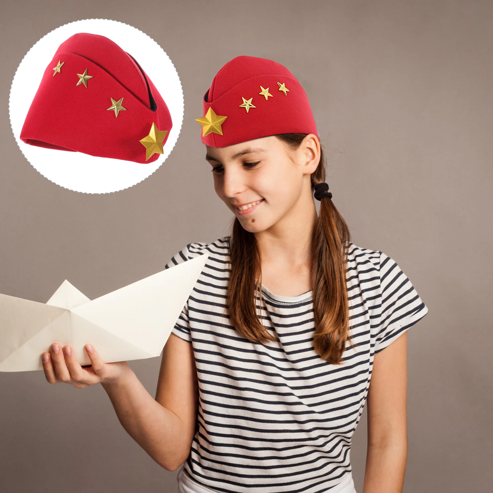 

Sailor Dance Hat Berets Canvas Military Cap for Women Men Party Performance Square Dance Nautical Costume Stylish Chic Warm