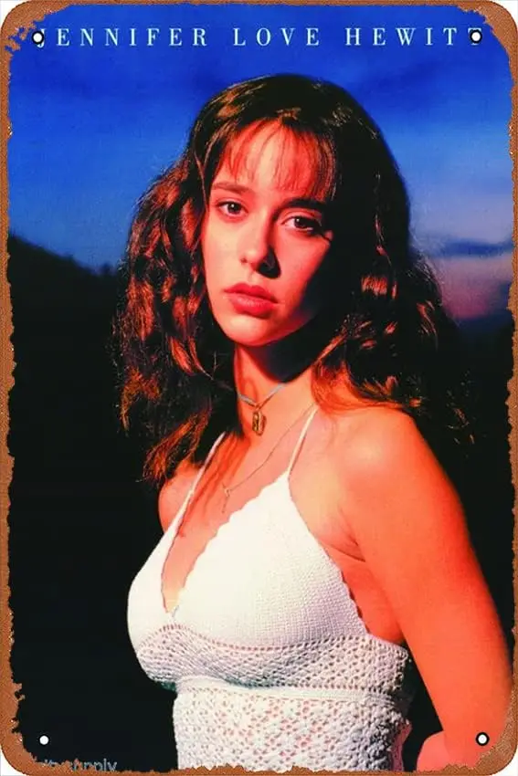 Jennifer Love Hewitt Poster Poster Print by Retro Metal Sign Vintage TIN Sign for Plaque Cafe Bar Home Wall Decor Art Sign Gift