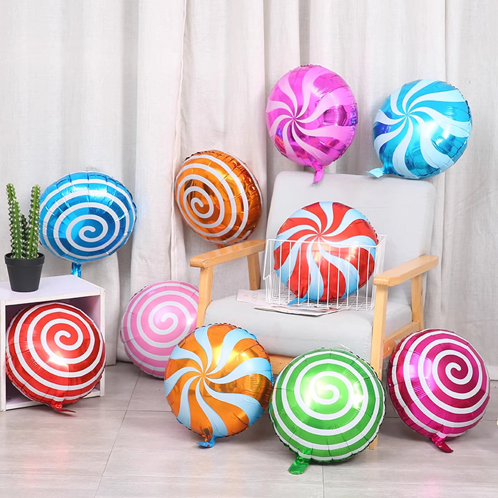 1pcs Set 18 Inch Yellow Aluminium Foil Foil Party Balloon For Birthday Party Bright Balloons Balloons Mylar Foil Balloon Orange