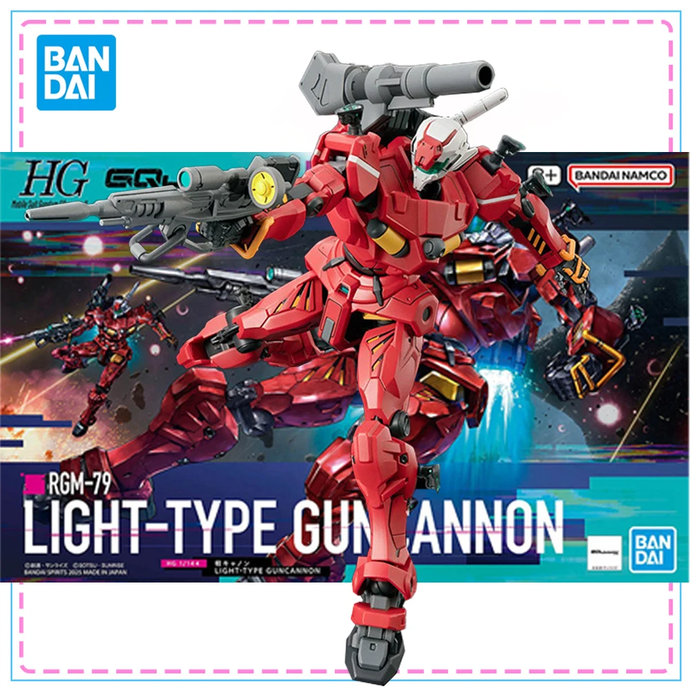 

Bandai HG MSGG 1/144 RGM-79 Light-Type Guncannon Genuine Gundam GQuuuuuuX Model Kit Action Figure Collection Model Toys Gifts
