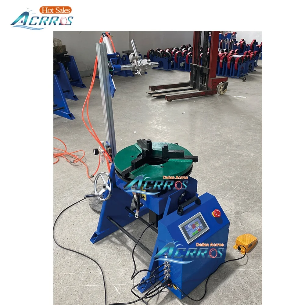 ACRROS 300kg CNC Welding Positioner Turntable with Tig 0.05-2.5 Rotation Speed