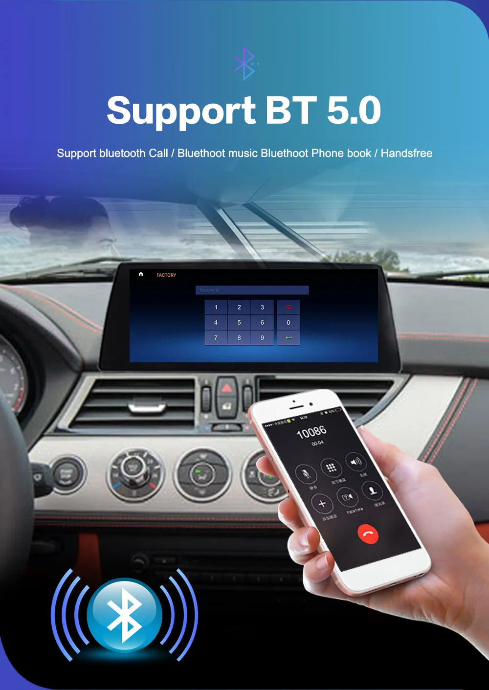 ID8 10.25 Inch Android 13 Carplay 4G For BMW Z4 E89 2009-2017 Car Multimedia Player GPS Navigation Auto Radio Screen Headunit