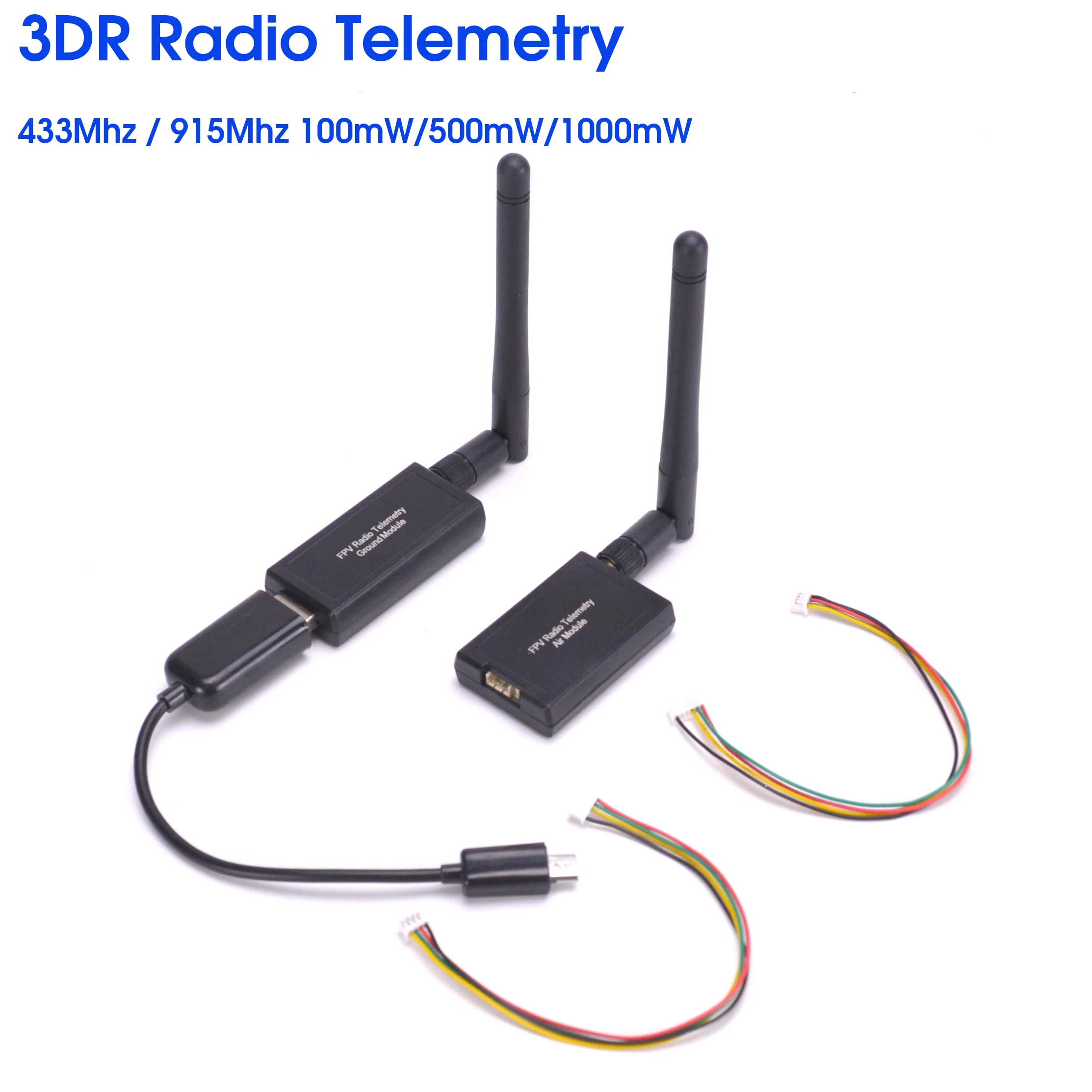 

3DR радиотелеметрия 433 МГц 915 МГц 100 мВт/500 МВт/1000 МВт воздушный модуль передачи данных заземления для APM2.8 Pixhawk 2.4.8 управления полетом