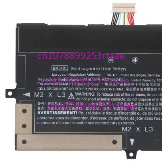 

New BM04XL HSTNN-UB7L DB8L Laptop Battery For HP EliteBook X360 1030 G3 G4 L02031-541,241,2C1 L02478-855 HSN-Q10C