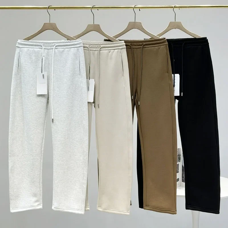 Autumn And Winter New Women's Plush Versatile Wide Leg Pants, Casual Loose Pants