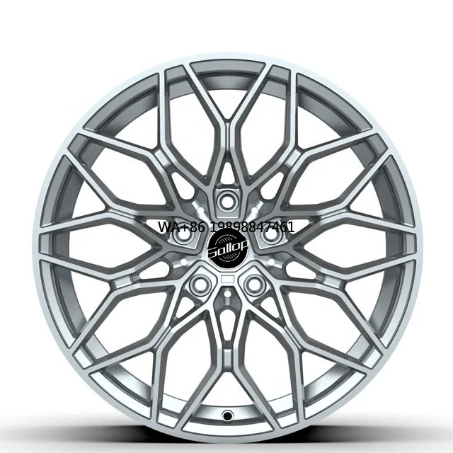 

Gallop Factory's New 18 19 20 Inch PCD5*112/120 ET40mm/30mm Gloss Black Polished Aluminium Alloy Car Wheels for Various for