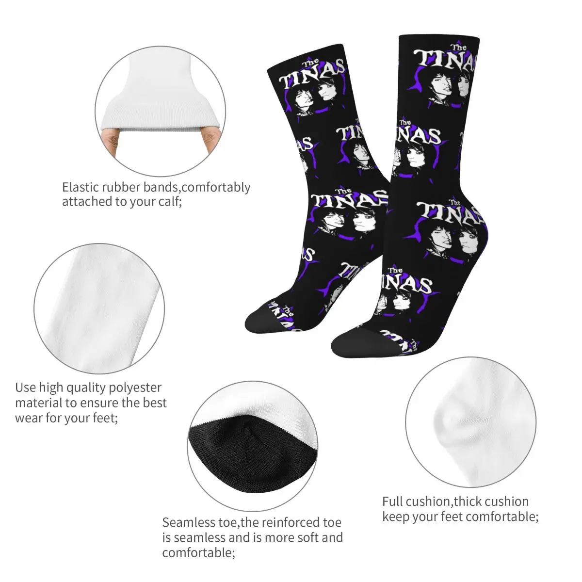 Jake Webber Johnnie Guilbert The Tinas Socks for Women Men Accessories All Seasons Super Soft Long Socks Non-slip