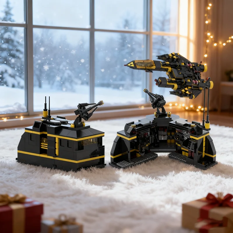 306 pièces MOC Blacktron Mobile espion post-poste rénégade espace modèle jouets de construction blocs cadeaux de noël Architecture brique éducation