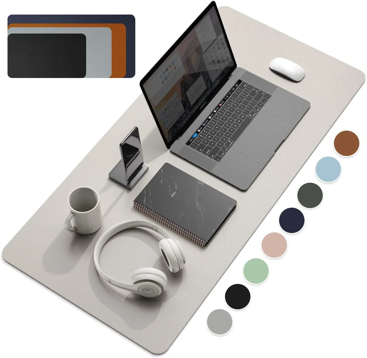 

Large Size Office Desk Protector Mat Leather Waterproof Mouse Pad Desktop Keyboard Desk Pad Gaming Mousepad