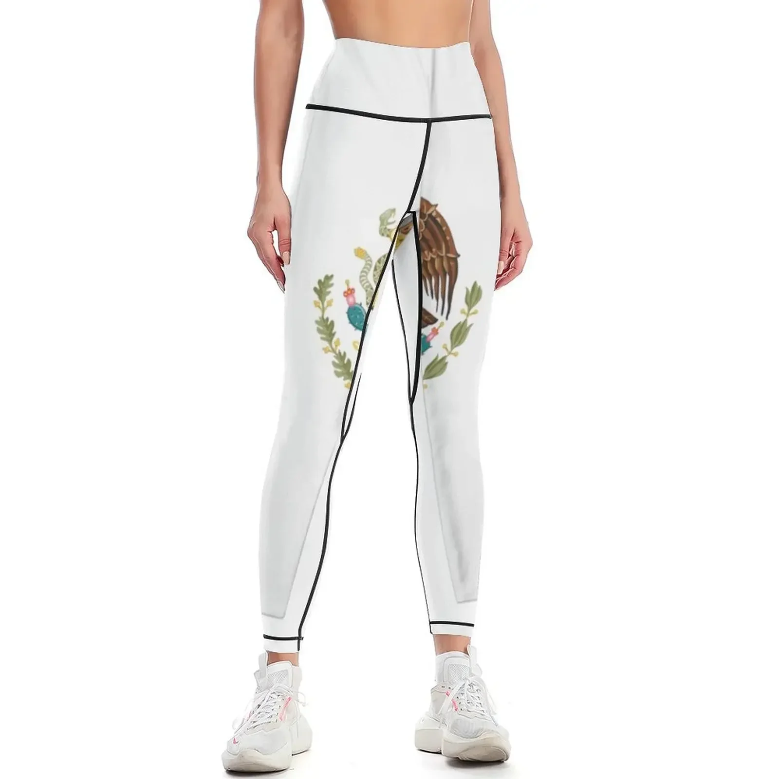 

Bandera de México - Flag of Mexico - Mexican Flag Leggings leggins push up woman high waist gym's sportswear Womens Leggings