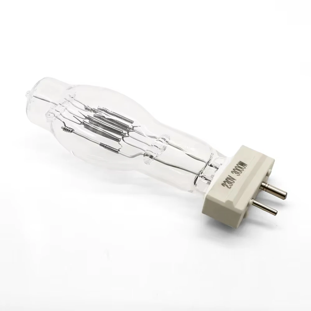 HoneyFly GY16 Marine Halogen Lamp Bulb 230V 3000W Capsule Clear Spotlight Aero Ship Light Stage Light Warm White