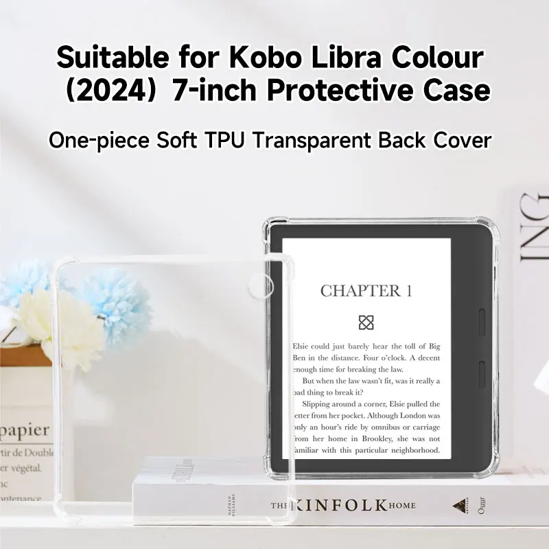 Per custodia Kindle/Kobo, adatta per Kindle 10/11, Paperwhite 5/12, Kobo Libra/Clara Color/BW, TPU sottile e antigraffio, scelta regalo