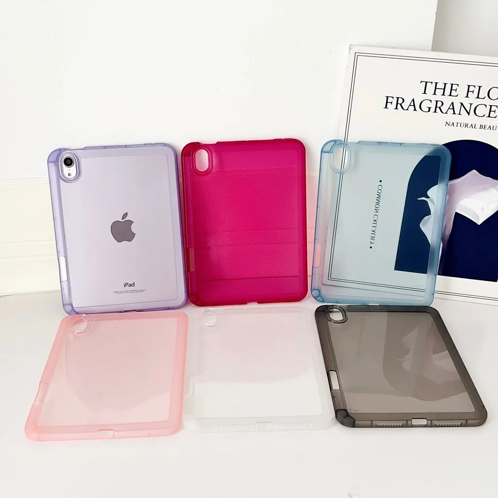 

Прозрачный противоударный мягкий чехол для Apple iPad Mini A17 Pro Mini7 Mini6 Mini5 Mini4, полный защитный чехол с гнездом для ручки