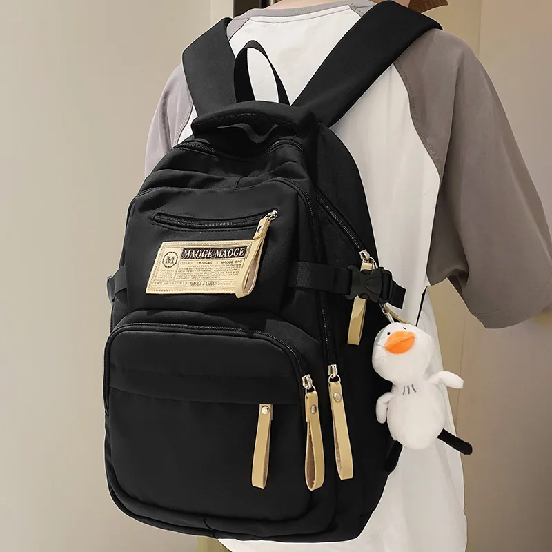 New Cool Male Travel High Capacity Female Red Laptop Bag Girl Boy School College Backpack Women Men Nylon Fashion Book Bags Lady