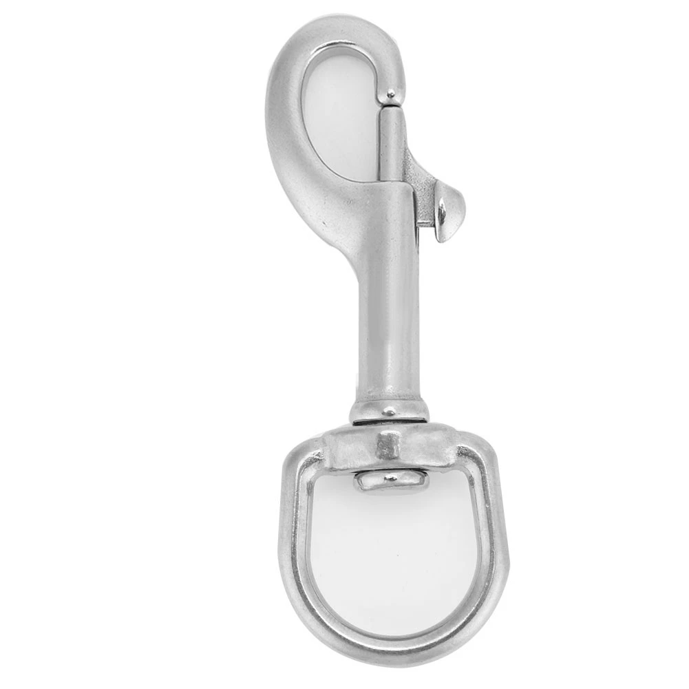 316 Stainless Steel Single Head Hook Swivel Eye Snap Scuba Diving Accessory