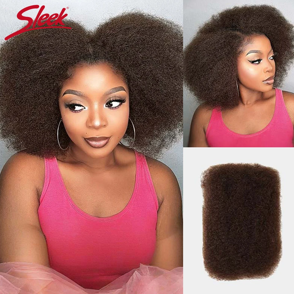SleekAfro Kinky Curly Bulk Echthaar für Braid Twists Lockige Haarverlängerung QVR Haar für Dreadlock-Erweiterung Erstellen Sie Dreadlocks