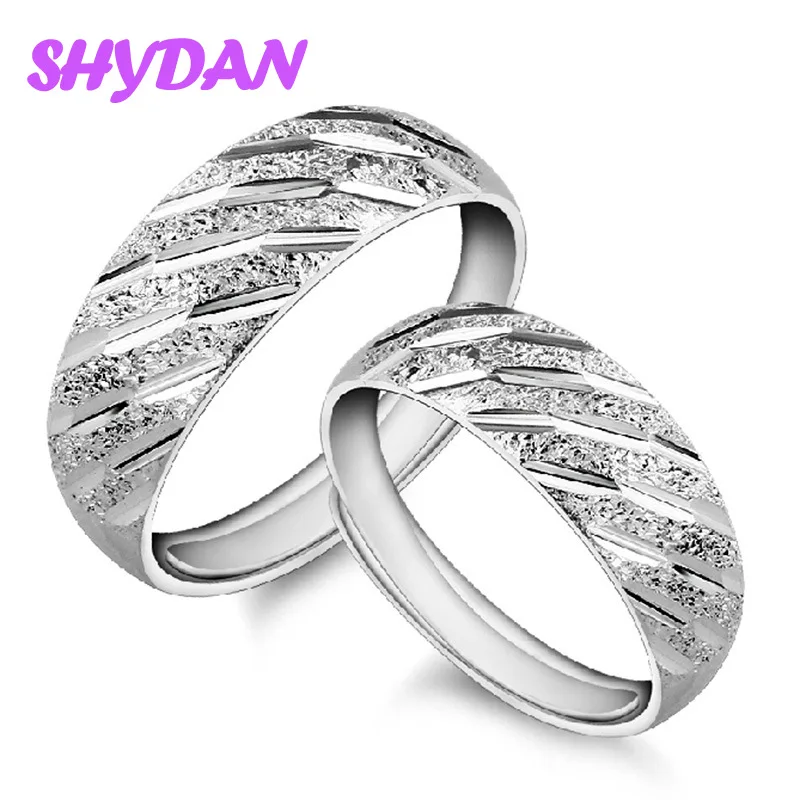 SHYDAN 925 Sterling Silver Korean Version Couple Ring Fashion Jewelry