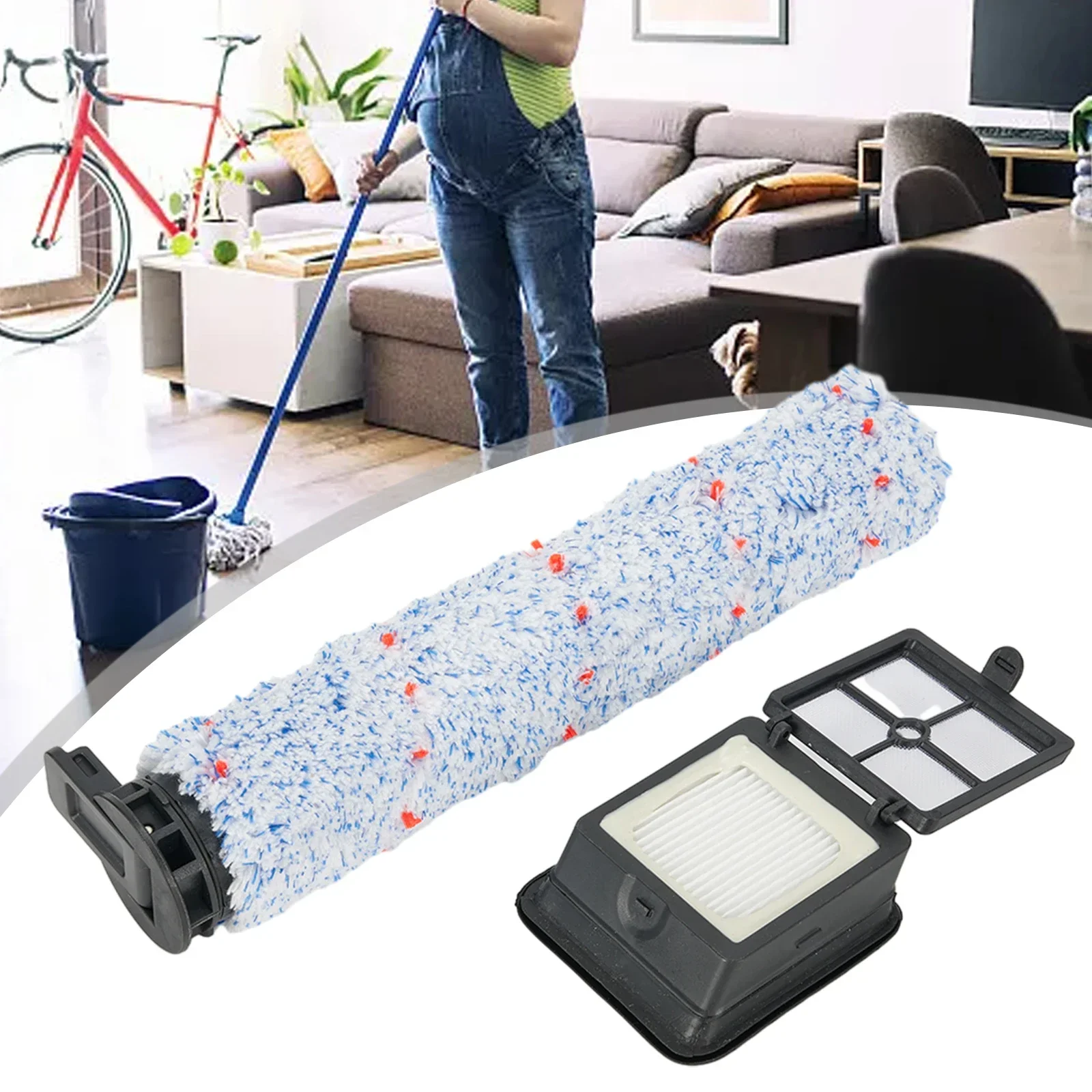 For AlfaBot T30 T36 Roller Brush Hot Sale Rug Microfiber 1 Set Vacuum Cleaner Accessories Household Cleaning Parts