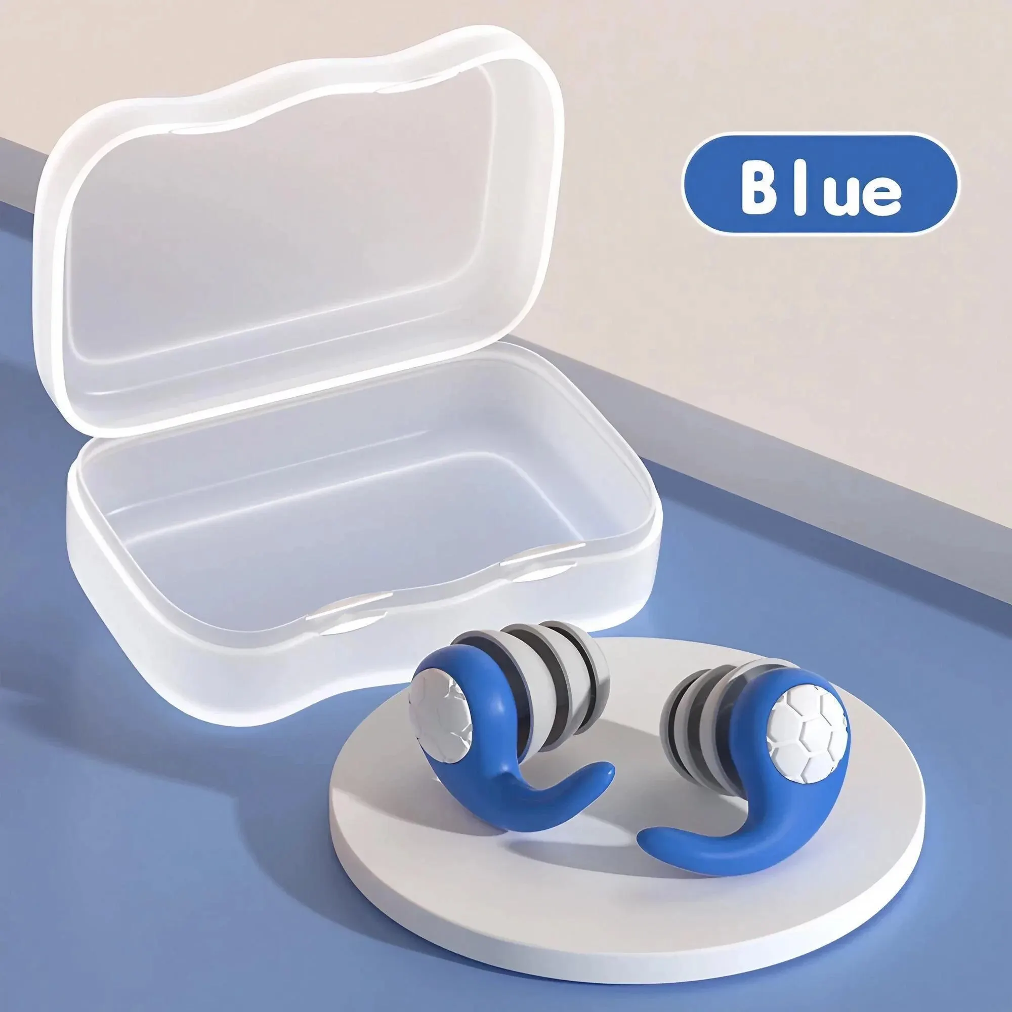 New soft silicone earplugs - muffler, waterproof, comfortable, suitable for sleeping, swimming protective sleeping earplugs