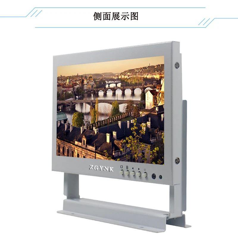 ZGYNK inch Small Touchscreen HDMI Portable Monitor Capacitive 1024x600 IPS White mini Wide Secondary Screen Gaming Monitor